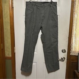 Craftsman Men's Relaxed Gray Canvas Work Carpenter‎ Outdoor Pants 38W X 32L